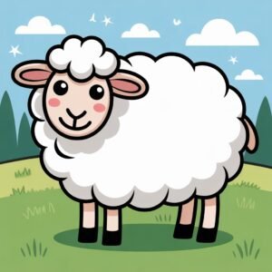 please generate an image of sheep for be I483IsArQiy0wP5Dc2iwsw bzMjYDMQUGBZVmTBQWv4g 1