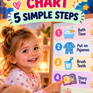 Toddler Bedtime Routine Chart: 5 Simple Steps